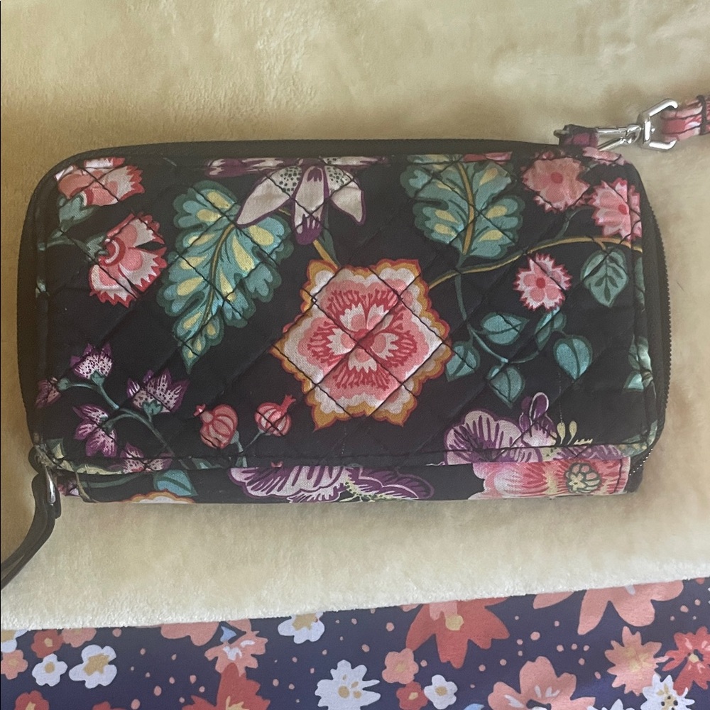 Vera Bradley Floral Quilted Wristlet